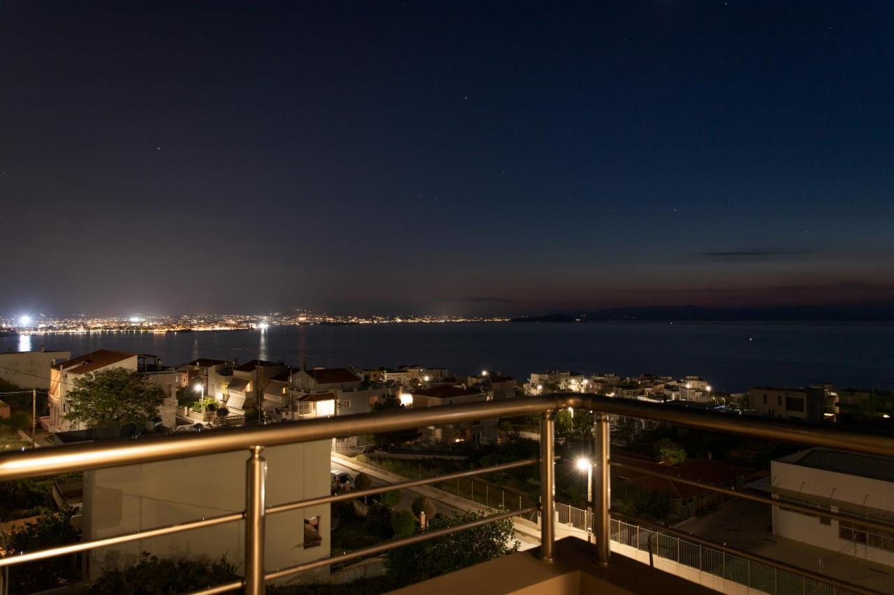 Overview Chania With Sea View And Amazing Sunset Buitenkant foto