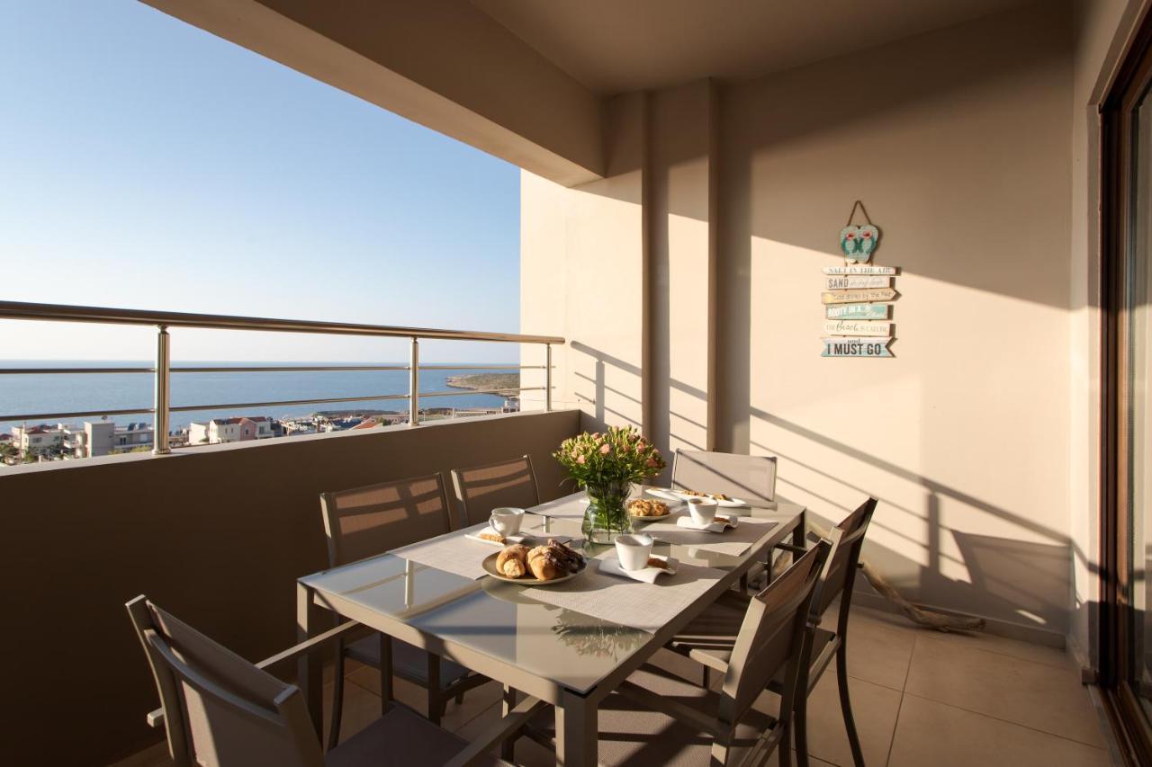 Overview Chania With Sea View And Amazing Sunset Buitenkant foto