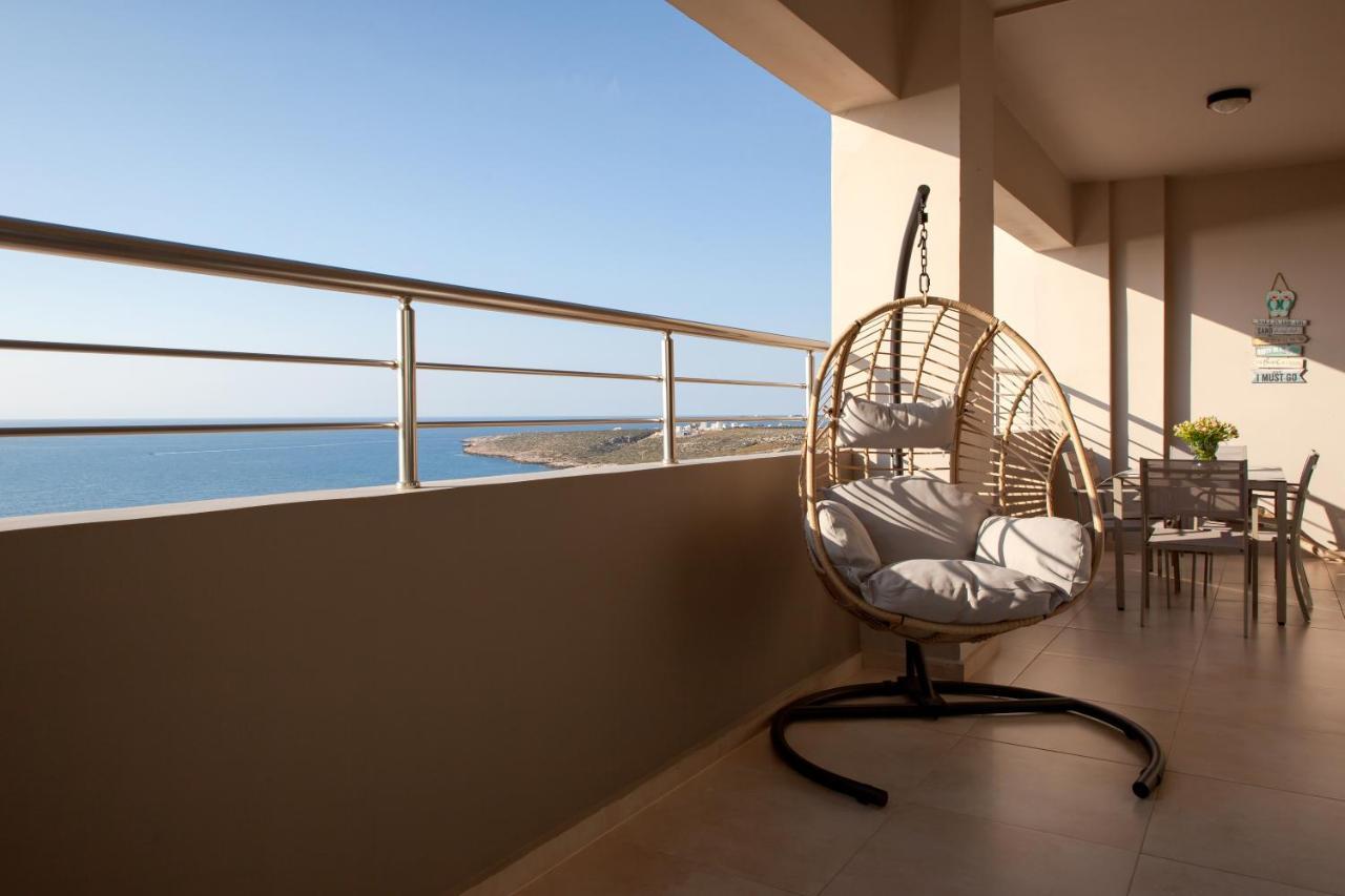 Overview Chania With Sea View And Amazing Sunset Buitenkant foto
